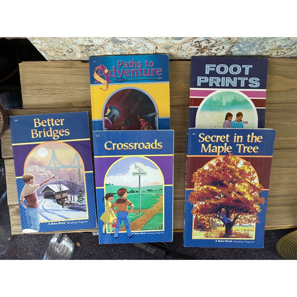 A Beka Book Grade 3 Reading Program Set 5 Books Better Bridges Crossroads 3rd